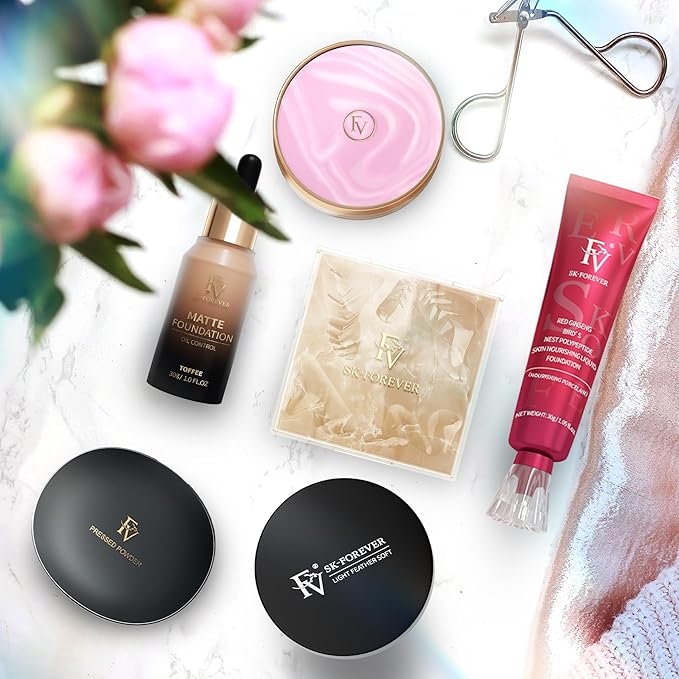 FV 2 Pack Hydrating Liquid Foundation Makeup, Waterproof & Lightweight, Natural Finish with Medium Coverage, Ideal for Dry and Normal Skin (Nourishing Toffee)