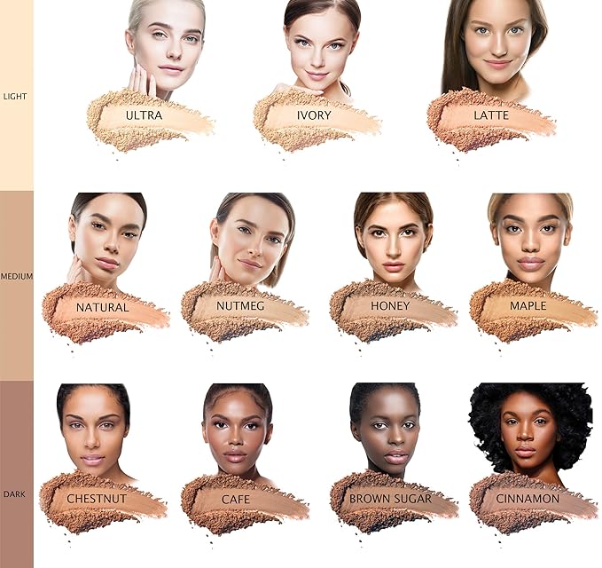 Bellaterra Cosmetics Mineral Powder Foundation | Long-Lasting All-Day Wear | Buildable Sheer to Full Coverage β Matte | Sensitive Skin Approved | Natural SPF 15 (Ivory) 9 grams