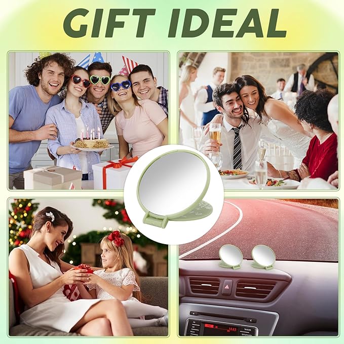 100 Pcs Inspirational Compact Mirror Bulk Small Pocket Mirror Purse Round Portable Folding Makeup Mirror Mini Compact Mirror Gifts for Women Coworker Employee Teacher