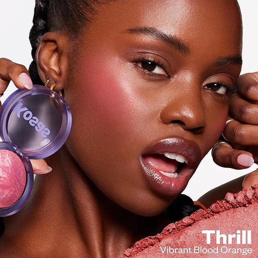 Kosas Blush is Life βTalc-Free Dimensional Blush Baked with Squalane & Hyaluronic Acid β Long Wear, Safe for Sensitive Skin- Thrill