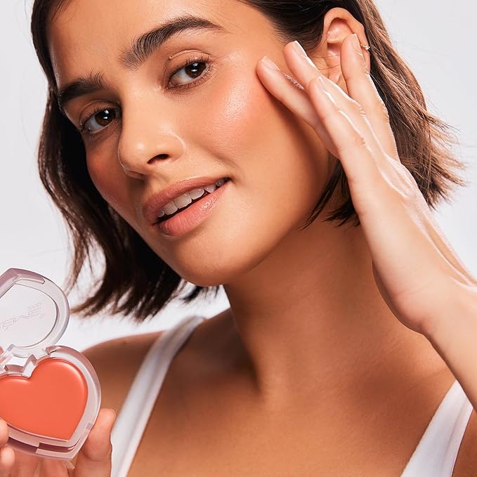The Crème Shop Crème Blush Balm: Dewy Color Perfection with Aloe Vera. Buildable, Long-lasting, Easily Blendable for Naturally Rosy Cheeks. Embrace the Glow – Teddy Bear