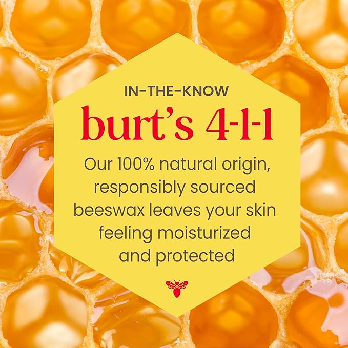 Burt's Bees Shimmer Lip Tint Set, Tinted Lip Balm Stick, Moisturizing for All Day Hydration with Natural Origin Glowy Pigmented Finish & Buildable Color, Guava (4-Pack)