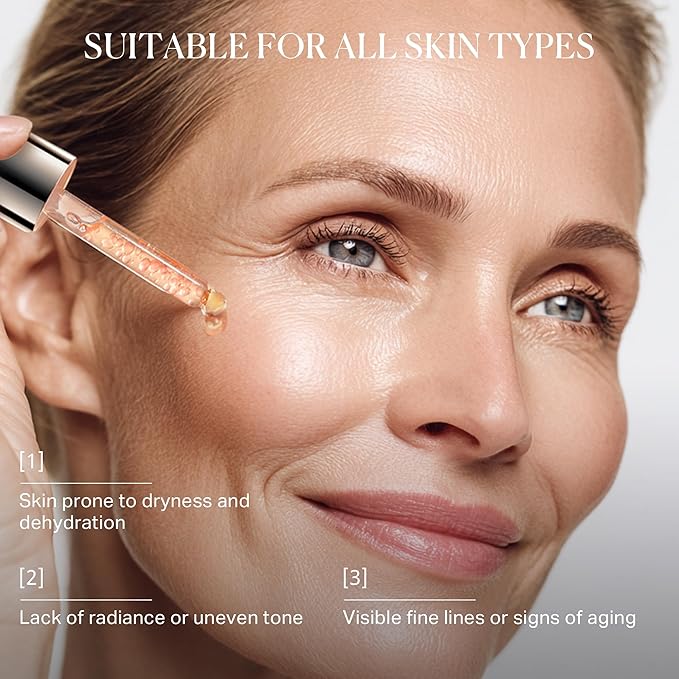 1% Retinol Face Oil with Firming, Smoothing & Glowingβ Retinol Serum for Face, Lightweight Squalane Facial Oil for Fine Lines, Texture & Anti-Aging, Gentle for All Skin 1.01 fl oz