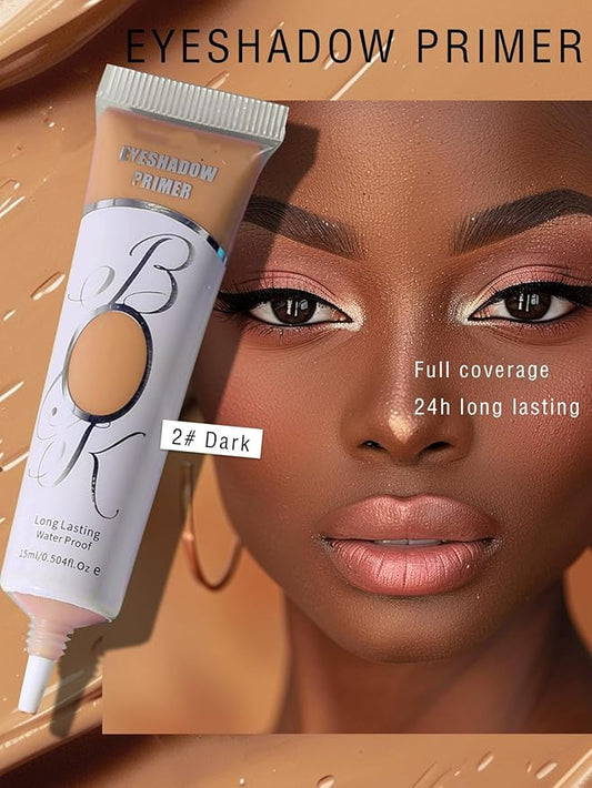 MAEPEOR Matte Eyeshadow Primer 6 Colors Prevent Oily Lids and Creasing Eye Primer Base Long-lasting Waterproof & Smudgeproof Eye Primer Makeup for All Shadows (Dark)