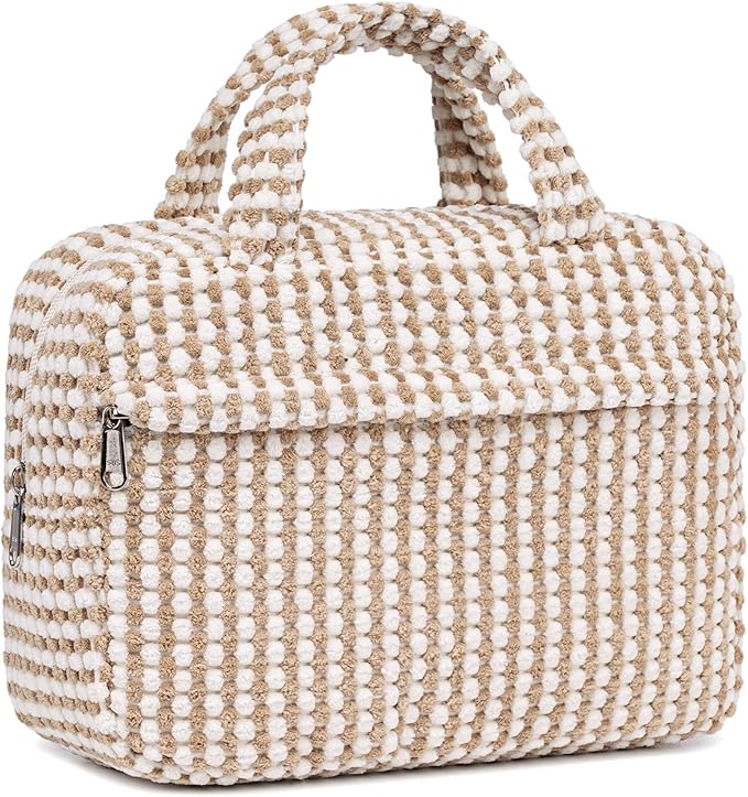 Makeup Bag for Women Cosmetic Bag Large Make Up Organizer Travel Toiletry Bags Waterproof Zipper Tote Pouch Purse for Girls