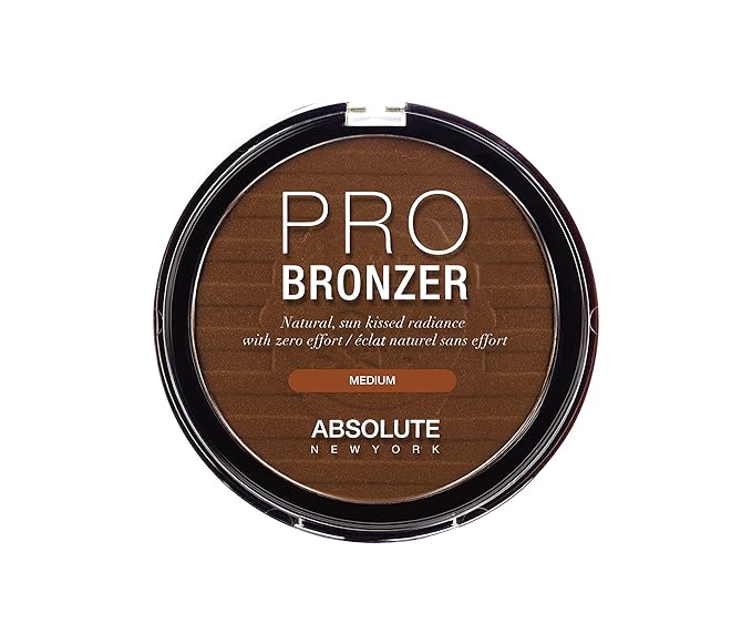 Absolute New York APB02 Pro Bronzer, Compact with Micro-Fine Shimmer, Naturally Sun-Kissed Radiance