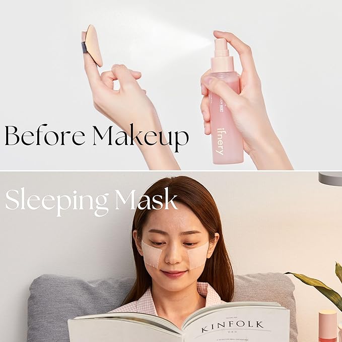 Plant derived Collagen Facial Mist Spray for dry skin, 2 layered Collagen Complex, Hypoallergenic, made in Korea, 3.38 oz