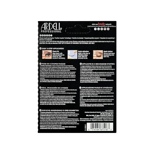 Ardell Wispies 113 Black, 6 Pairs x 2 Pack