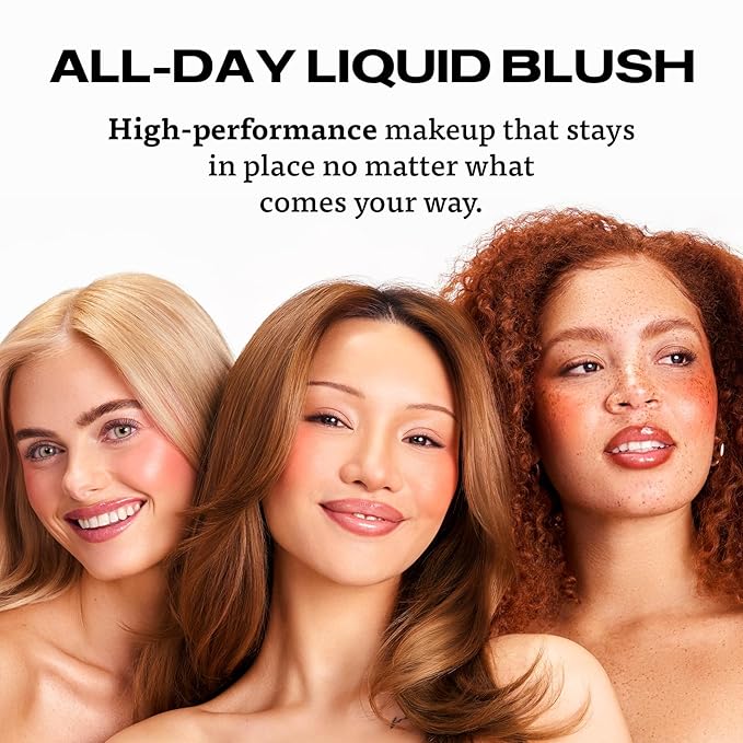 Sacheu Cheek STAY-N Liquid Blush for Cheeks β High Pigment, Buildable, Lightweight Cream Blush Infused With Squalane, for Dewy & Radiant Flushed Cheeks β Long-lasting & Cruelty Free, I'm Guilty