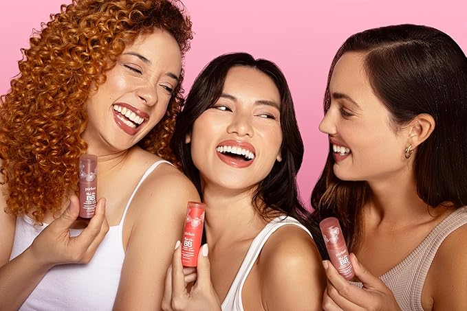 pรผrlisse Blush Glow Lip and Cheek Tint - Blush Stick for Cheeks and Lips with Vitamin E & Hyaluronic Acid - Hydrating & Buildable 2-in-1 Cream Blush Stick - Summer Coral (.28 oz)