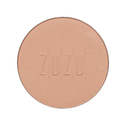 ZUZU LUXE Mineral Powder, Dual Powder Foundation, medium to full coverage, natural finish. Natural, Paraben Free, Vegan, Gluten-free, Cruelty-free, Non GMO, .32 oz. (Refill D-24)