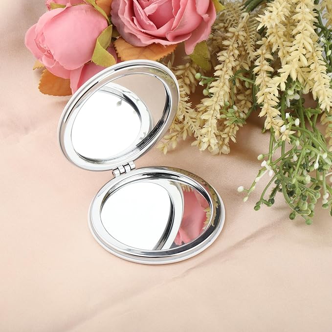 Zuo Bao Breast Cancer Awareness Makeup Mirror for Women Battle Me But Won't Beat Me Mirror Pink Ribbon Gift (Breast Cancer)
