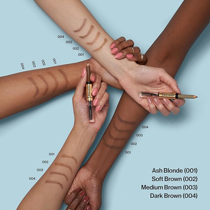 Revlon ColorStay Brow Fantasy, All In One Eyebrow Powder Pencil with Shaping Clear Gel, Gel Infused with Panthenol, Smudge-proof, 16HR Visibly Full Brows, 004 Dark Brown
