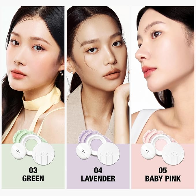 Translucent Set Finishing Powder - Sebum Control Face Loose Powder, Matte & Silky Finish, Lightweight, Long-lasting, Korean Makeup, 0.24 Oz. (2.1 Medium Beige, 0.24 Oz.)