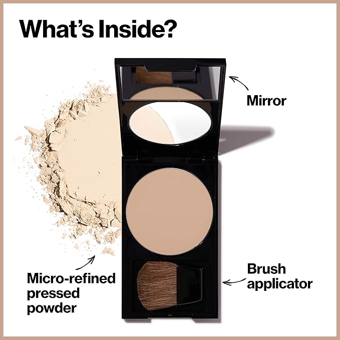 Revlon PhotoReady Blurring Face Powder Makeup, Longwear Medium-Full Coverage with Flawless Finish, Shine & Oil-Free, 001 Translucent, 0.25 oz