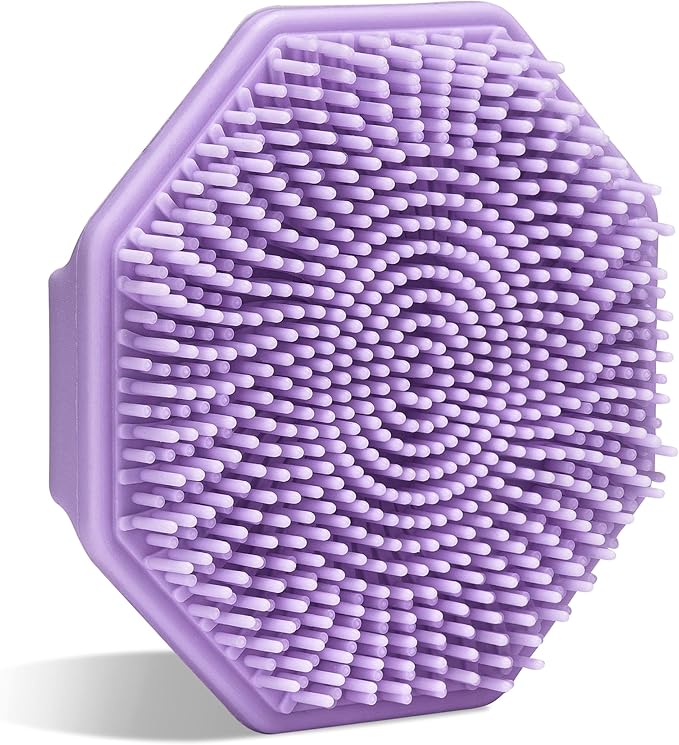 Sud Scrubยฎ Antimicrobial Silicone Face Scrubber, 1 Pack, Gentle Face Exfoliator for Sensitive Skin, Eco Friendly Facial Cleansing Brush, Exfoliating Face Brush for Men and Women (Purple)