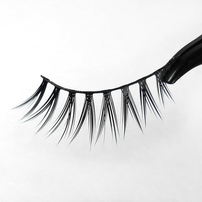 MissamΓ© ENVY Deluxe Beauty False Eyelashes Set Handmade with Premium Synthetic Fibers, Black, 1 Pair