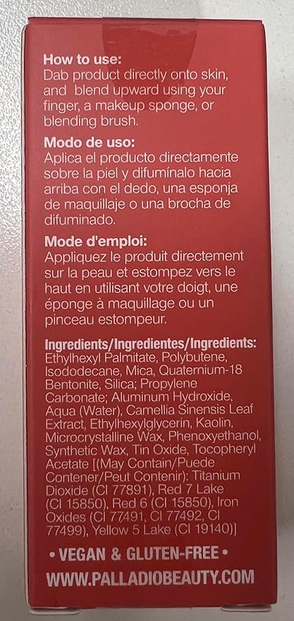 Palladio Liquid Blush for Cheeks & Lips 2-in-1 Makeup Face Blush, Weightless Cream Formula, Smudge Proof Long-Wearing Pigmented Blush, Natural Look Makeup Face Blushes, Dewy Finish, Sunny Coral