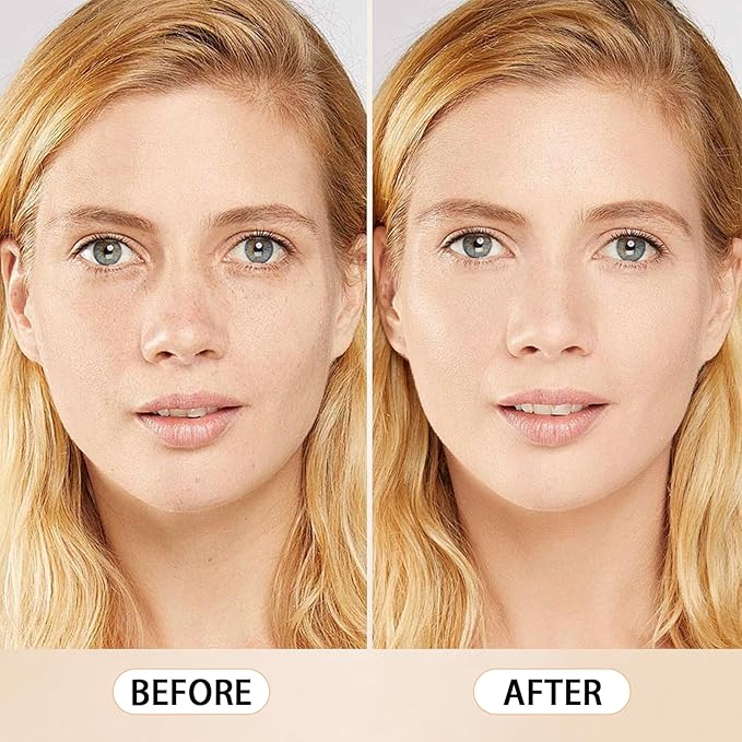 Concealer Foundation, Oil Control Waterproof Concealer Color Correcting Foundation Long Lasting No Makeup Removal Invisible Pores Face Base Makeup