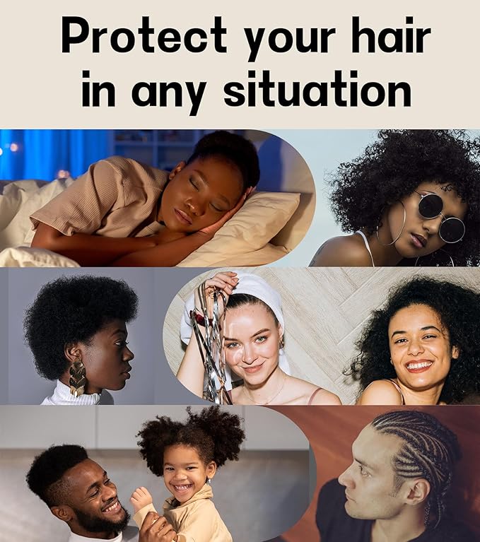 100% Mulberry Silk Bonnet for Sleeping for Curly Hair and Braids, Wrap with Adjustable Strap for Women and Men,Real Silk, Not SatinοΌ1Pc,Lavender)