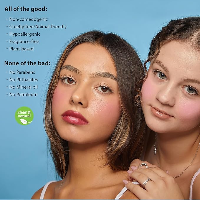 Frilliance Cheek Duo, Very Berry Glow, Illuminating Highlighter Tint, Cruelty Free Hypoallergenic for Teens of All Skin Types