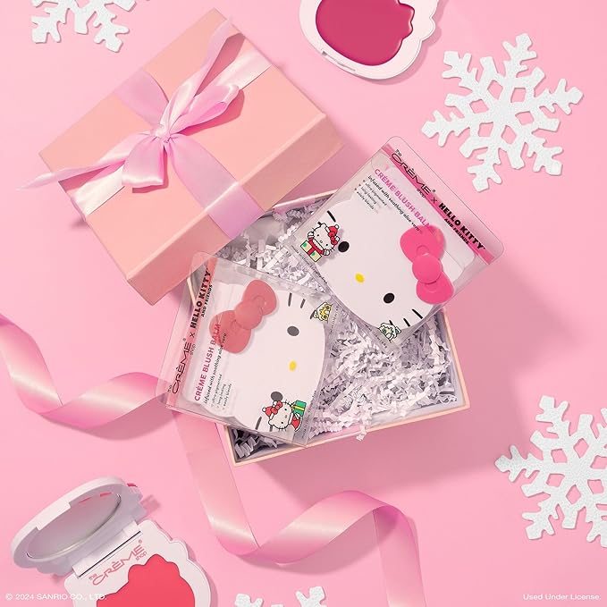 The Crème Shop x Hello Kitty Creme Blush Balm, Cream Blush, Hydrating Blush Balm, Stocking Stuffer - Winterberry
