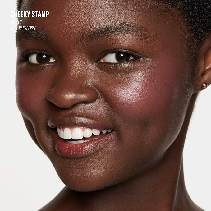 KAJA Blusher - Cheeky Stamp 04 Feisty | Kbeauty, Cute Makeup, Buildable & Blendable Shade with Heart-shaped Applicator, Sunkissed Finish, Travel size, Hygienic, Portable, Korean Makeup, 0.17 Oz