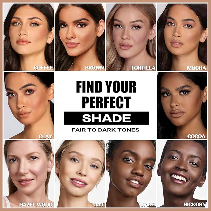 FOCALLURE Cream Contour Stick, Matte Bronzer Stick, Professional Face Shaping & Contouring Stick Makeup, Easy to Apply with Buildable Coverage, Long Lasting & Sweatproof, COFFEE
