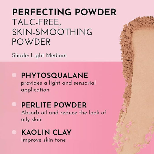 Talc Free Skin Smoothing Powder, Light Medium, Tan, 0.34 Ounce (Pack of 1)