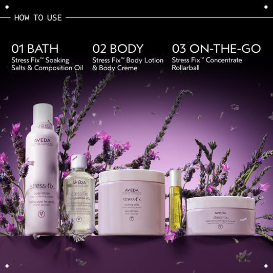 Aveda Stress-Fix Composition Oil | Bath, Body & Scalp Oil | Shown to Reduce Feelings of Stress | with Aroma of Lavender, Lavandin, Clary Sage, 1.7 Fl Oz