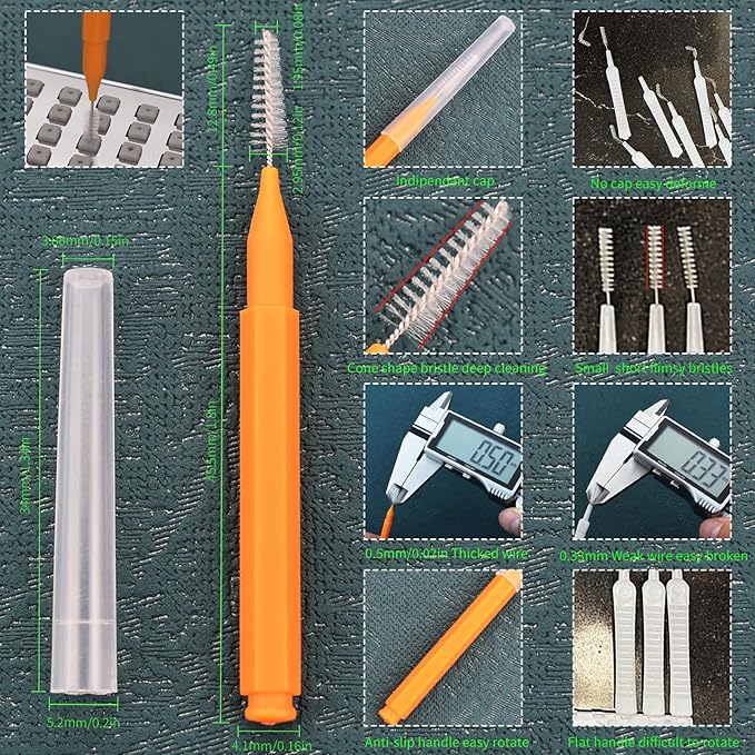 Shower Head Cleaner Brushes, Shower Head Cleaning Picks Shower Head Cleaning Brush Buid Up Mineral Cleaning Brush for Small Holes Gaps Nozzles Crevices with Store Box