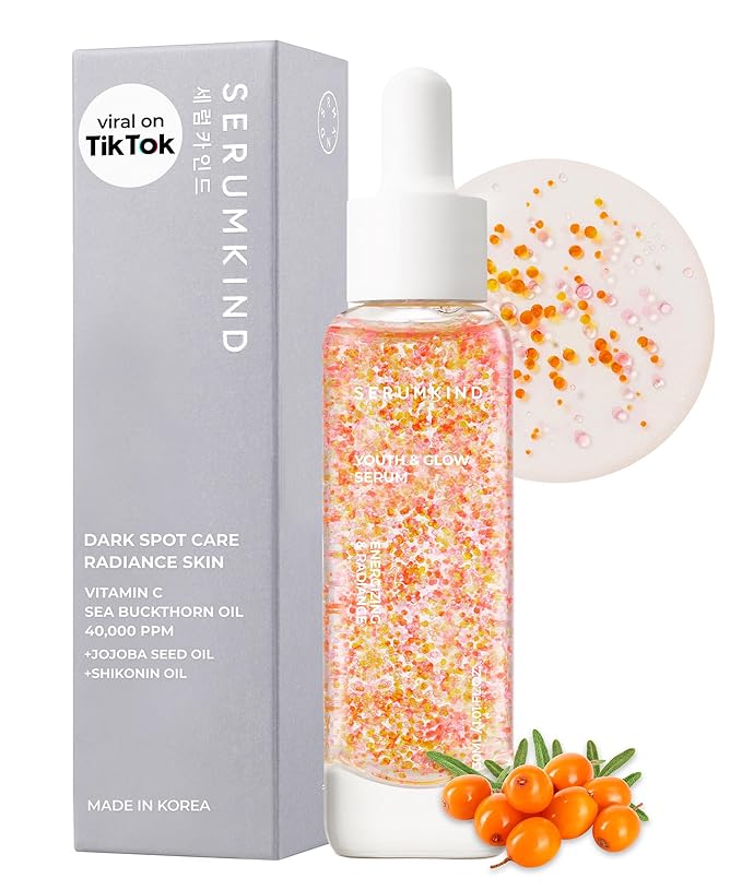 SERUMKIND Vitamin C Serum for Korean Face Skincare β Brightening for Dark Spots, Pore Refining, Discoloration Correcting β With Niacinamide β Reduces Fine Lines and Wrinkles