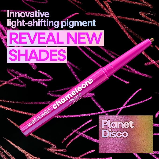 wet n wild Chameleon Chrome Eyeliner, Waterproof and Smudge-Proof, Multichrome Color Shift, Long-Lasting 18-Hour Wear, Cruelty-Free & Vegan - Superstar Suit