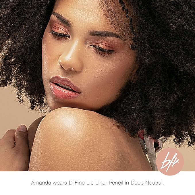 Beauty For Real D-Fine Lip Liner Pencil, Neutral Deep - Universal, Long-Wear Shade - Define, Enhance & Perfect Lip Shape - Creamy Texture for Easy Application - No Sharpener Required - 0.012 oz