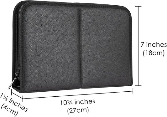 Makeup Brush Organizer Bag Standing Makeup Brushes Holder Travel Case, Professional Portable Cosmetic Storage Bag Foldable Makeup Brush Wrap Case for Men Women Artist Gift (Black)