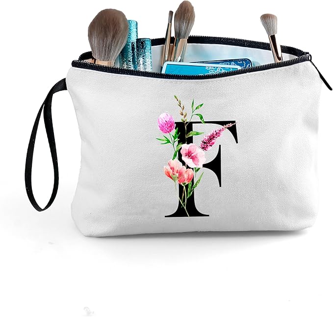 Birthday Friendship Womens Bridesmaid Proposal Coolest Gifts for Sister Teacher Coworkers Bride Personalized Travel Makeup Cosmetic Bag with Mirror Valentines Mothers Day Christmas Graduation F