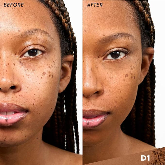 COVER FX Pressed Mineral Foundation - Shade D1 - Weightless Powder Foundation - Buildable Light to Full Coverage - Matte Finish - All Skin Types