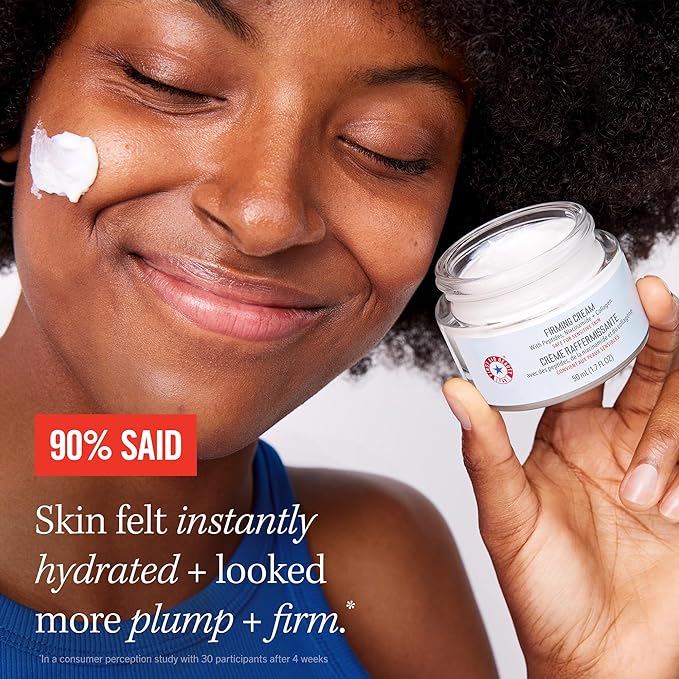First Aid Beauty Firming Collagen Cream with Collagen, Peptides and Niacinamide β Day + Night Anti-Aging Face Moisturizer β 1.7 fl oz
