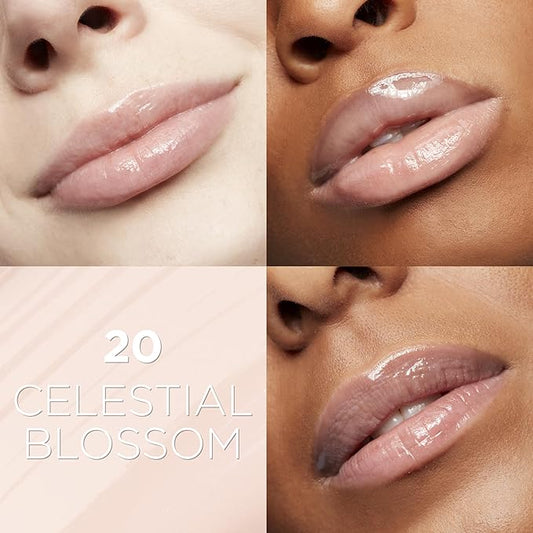 L'Oreal Paris Glow Paradise Hydrating Tinted Lip Balm-in-Gloss with Pomegranate Extract & Hyaluronic Acid, Ultra-Gentle, Non-Sticky Formula, Celestial Blossom, 0.23 fl oz