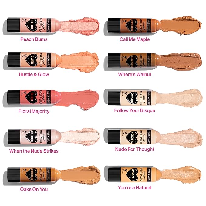 wet n wild MegaGlo Makeup Stick, Buildable Color, Versatile Use, Cruelty-Free & Vegan - Where's Walnut?