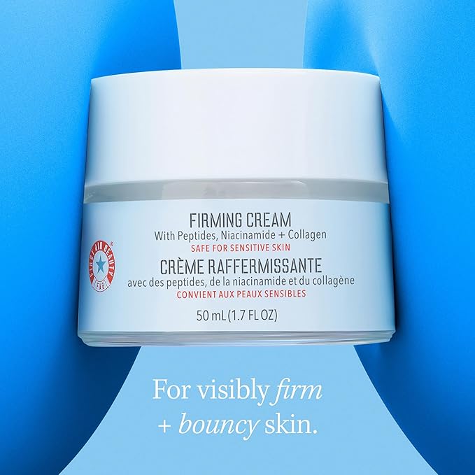 First Aid Beauty Firming Collagen Cream with Collagen, Peptides and Niacinamide β Day + Night Anti-Aging Face Moisturizer β 1.7 fl oz