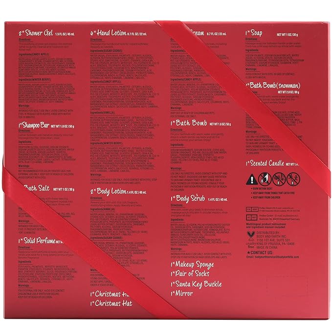 Advent Calendar 2024 BODY & EARTH Holiday Gifts for Women New Year Advent Calendar 24 Days of Beauty Advent Calendar 24PCS 2024 Skincare Advent Calendar