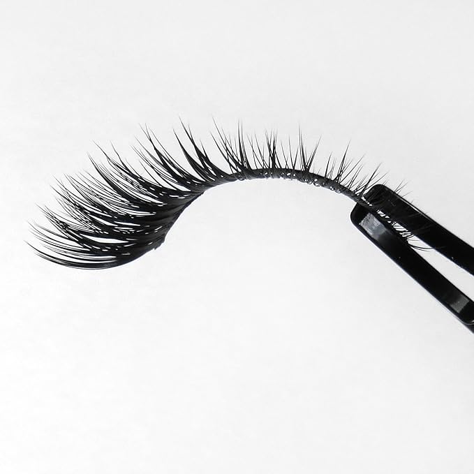 MissamΓ© FRISKY Glamour Flare False Eyelashes Set Handmade with Premium Synthetic Fibers, Black, 3 Pairs