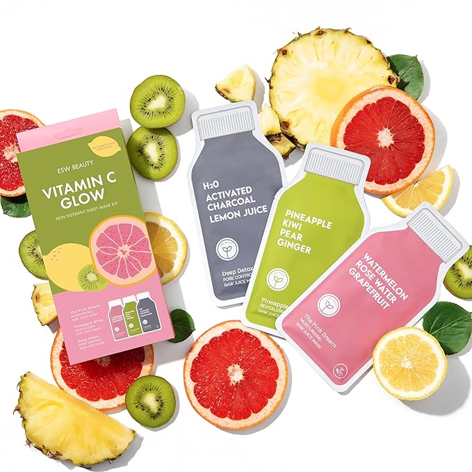 ESW Beauty Vitamin C Glow Antioxidant Rich Sheet Mask Set