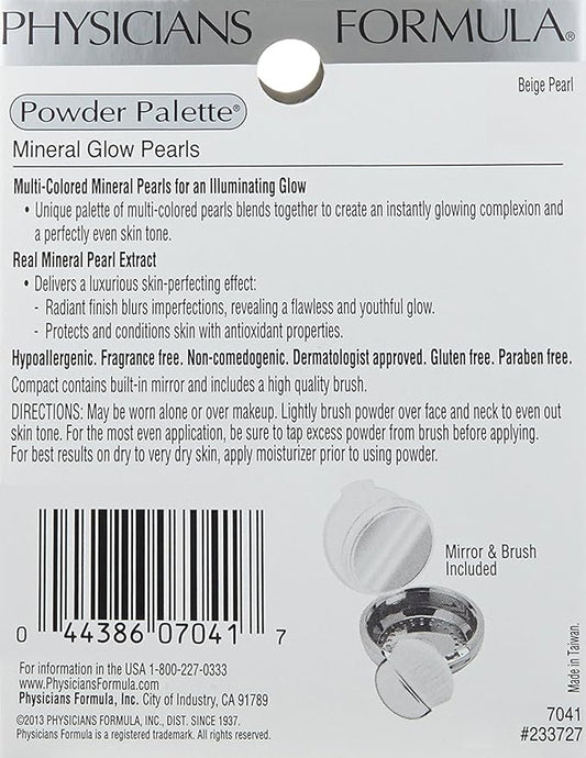 Physicians Formula Highlighter Makeup Powder Mineral Glow Pearls, Beige Pearl, Dermatologist Tested