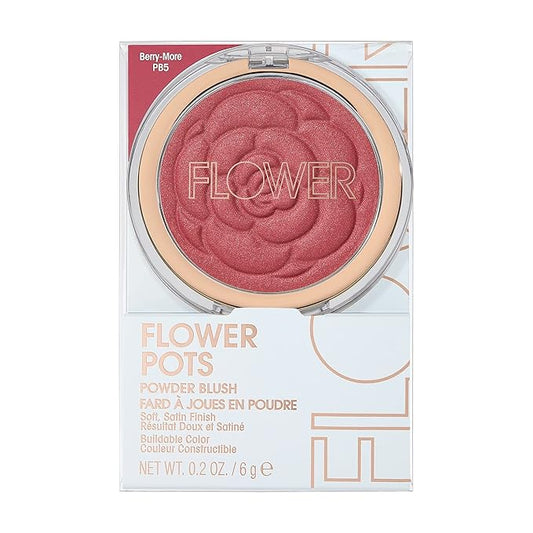 FLOWER BEAUTY Flower Pots Powder Blush- Berry-More, 1 ea