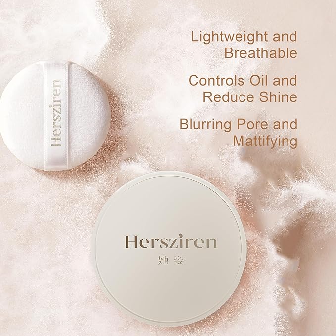 Translucent Loose Setting Powder, Lightweight, Long-Lasting Matte Finish Face Powder, Oil Control, Pore-Minimizing, Talc-Free Makeup, 10g, Shimmer Sheer