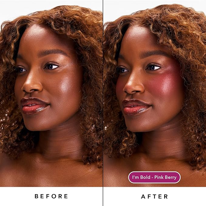 Sacheu Cheek STAY-N Liquid Blush for Cheeks β High Pigment, Buildable, Lightweight Cream Blush Infused With Squalane, for Dewy & Radiant Flushed Cheeks β Long-lasting & Cruelty Free, I'm Bold