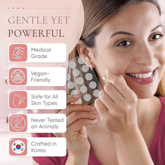 Prime Patch - Hydrocolloid Pimple Patches for Face, Clear Zit Stickers & Acne Dots, Strong Adhesion, Ultimate Blemish & Acne Patch, Made in Korea, Vegan (75 Count)