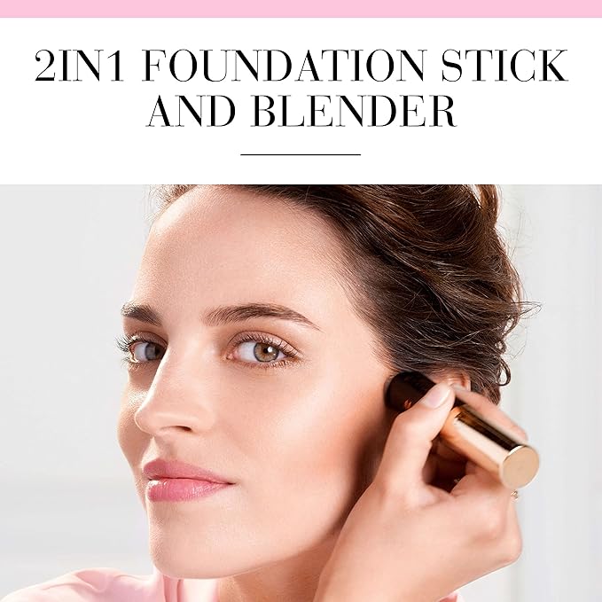 Bourjois Always Fabulous 24 Hour 2-in-1 Foundation and Concealer Stick with Blender, 420 Honey Beige